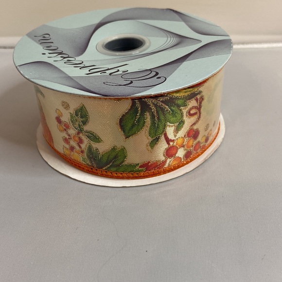 10 Yards of Expressions Fall Wired Ribbon - Picture 5 of 7